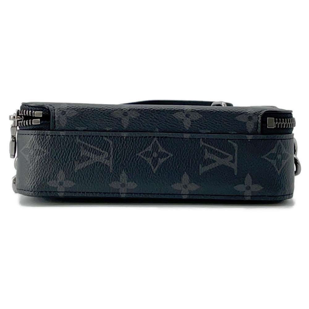 Louis Vuitton Shoulder Bag Monogram Eclipse Black Alpha Wearable Wallet Black - Picture 3 of 12